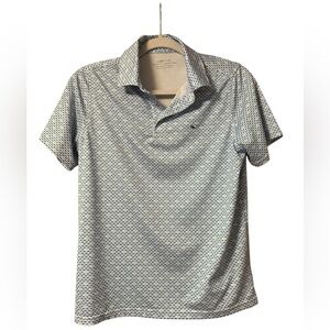 Vineyard Vines Blue Polo Shirt with Classic Collar